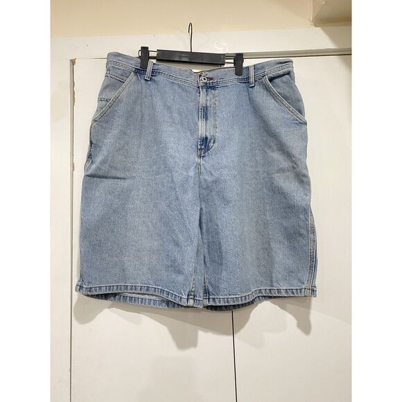 VTG Tommy Hilfiger Jean Shorts Mens 40 Carpenter Fit Blue Denim Baggy Skater Y2K - Picture 2 of 15